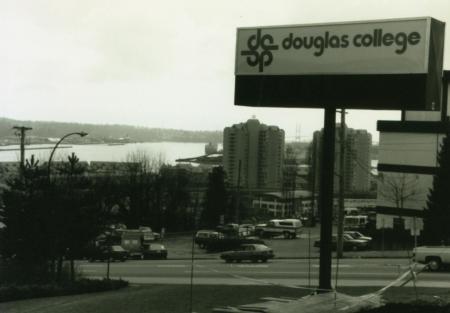 Douglas-College-Sign-and-View-of-New-Westminster