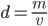 formula for density