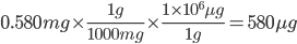 gram conversion formula